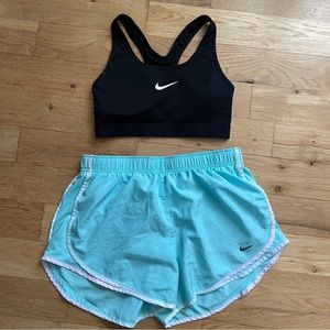 Nike shorts and bra set